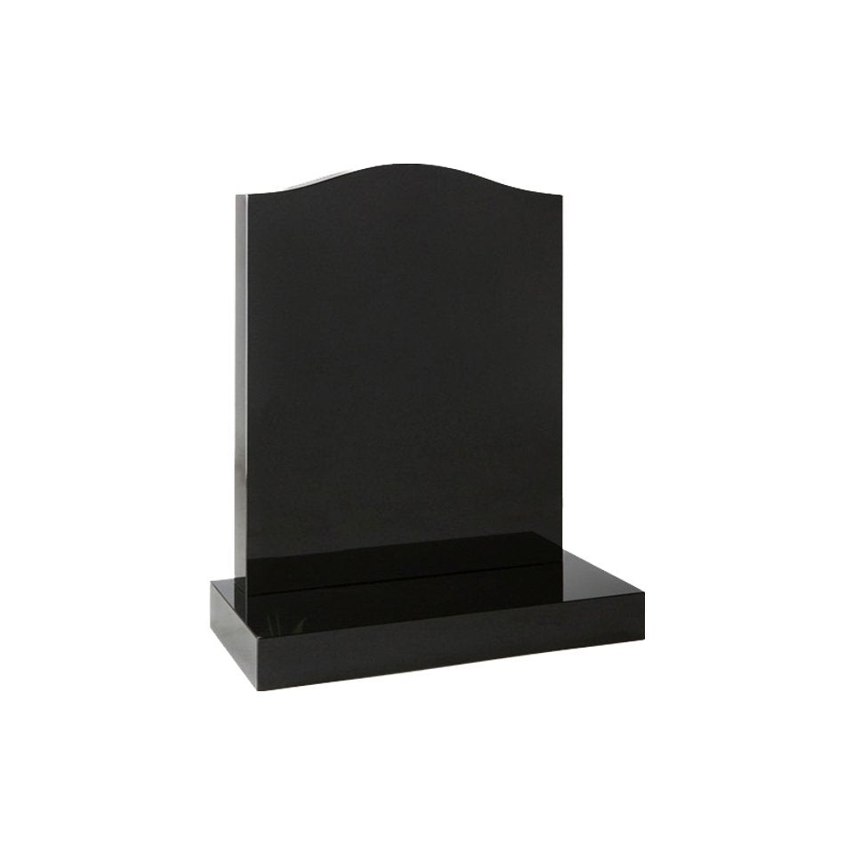 Black Granite Ogee Headstone