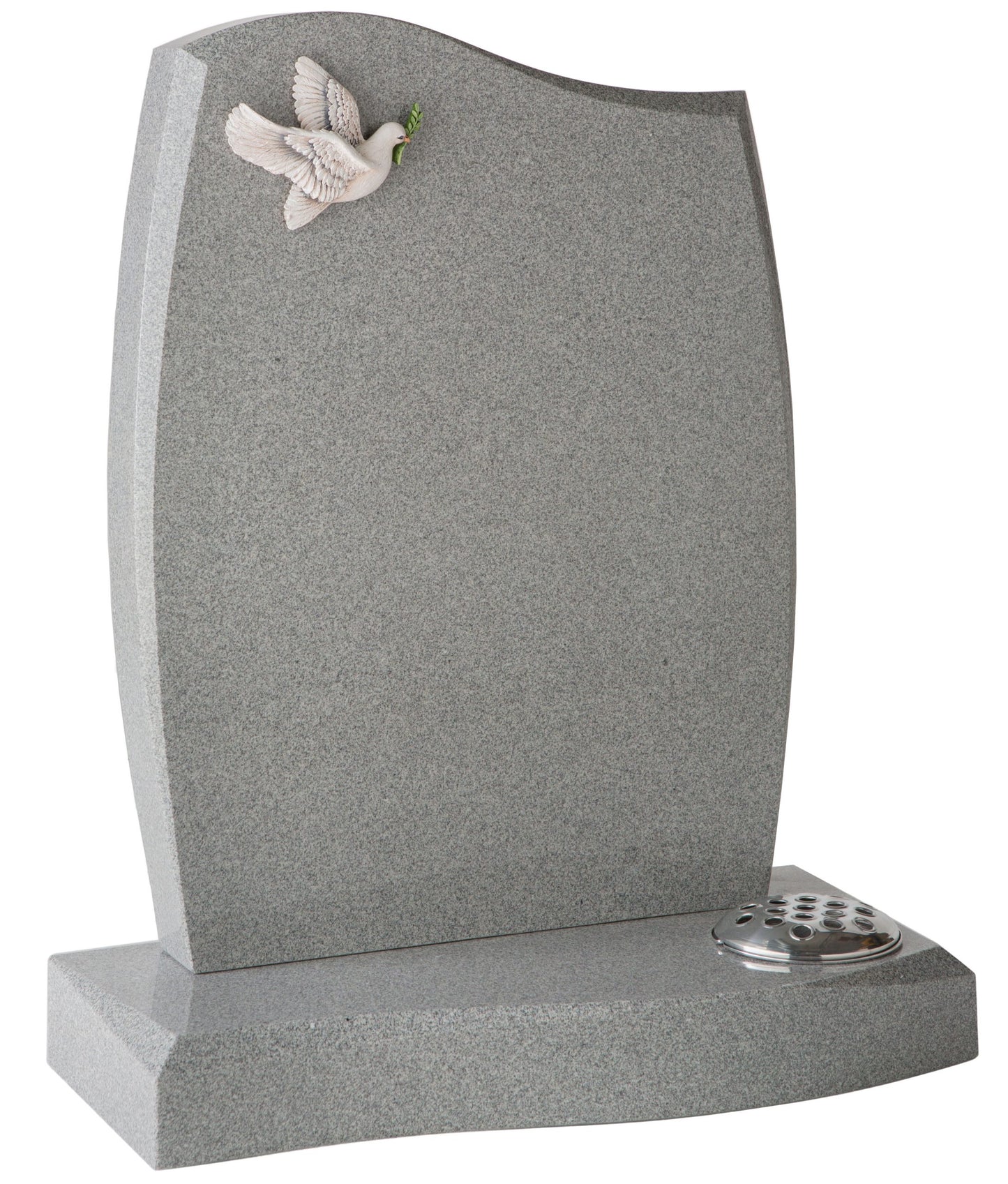 Grey Sweeping Top Headstone (WG2)