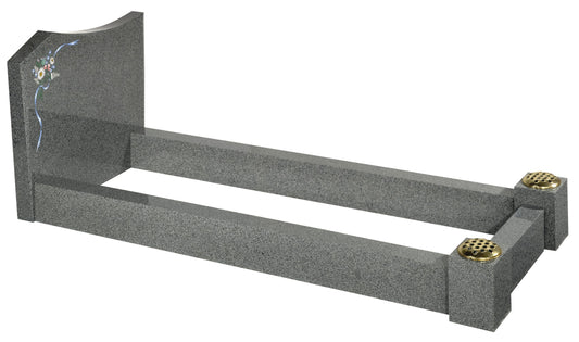 Avon Grey Granite Kerb set with wildflower detail (WG101)