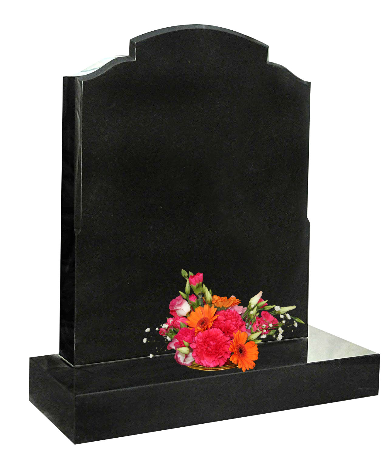 Black Granite Headstone (ET14)