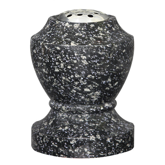 Midnight blue Granite Hand Turned Vase (ET183)