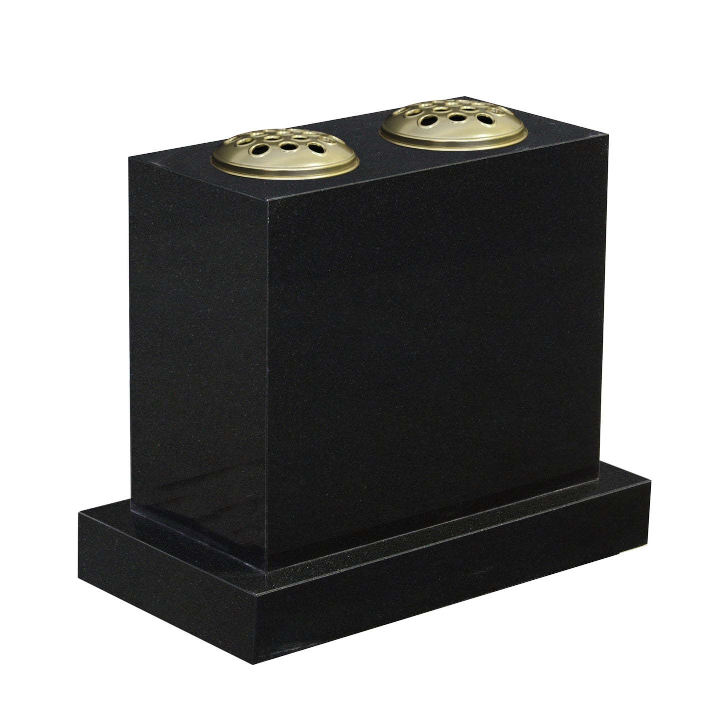 Black Granite Double Vase (ET187)