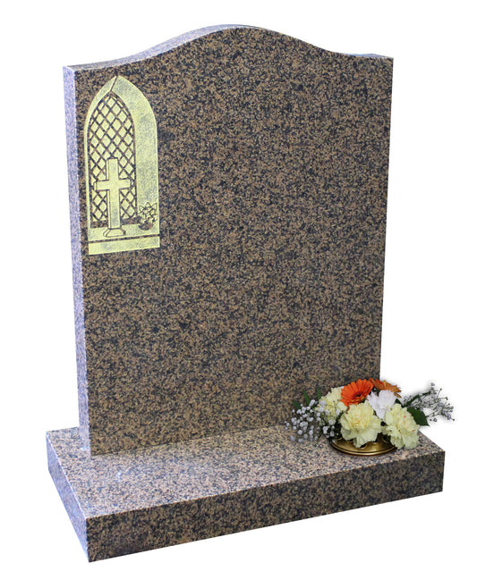 Balmoral Red Granite Memorial Stone (ET28)