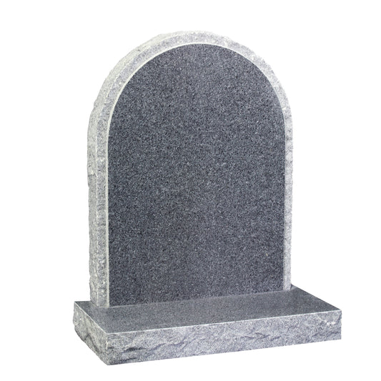 Millennium grey round top memorial (ET42)